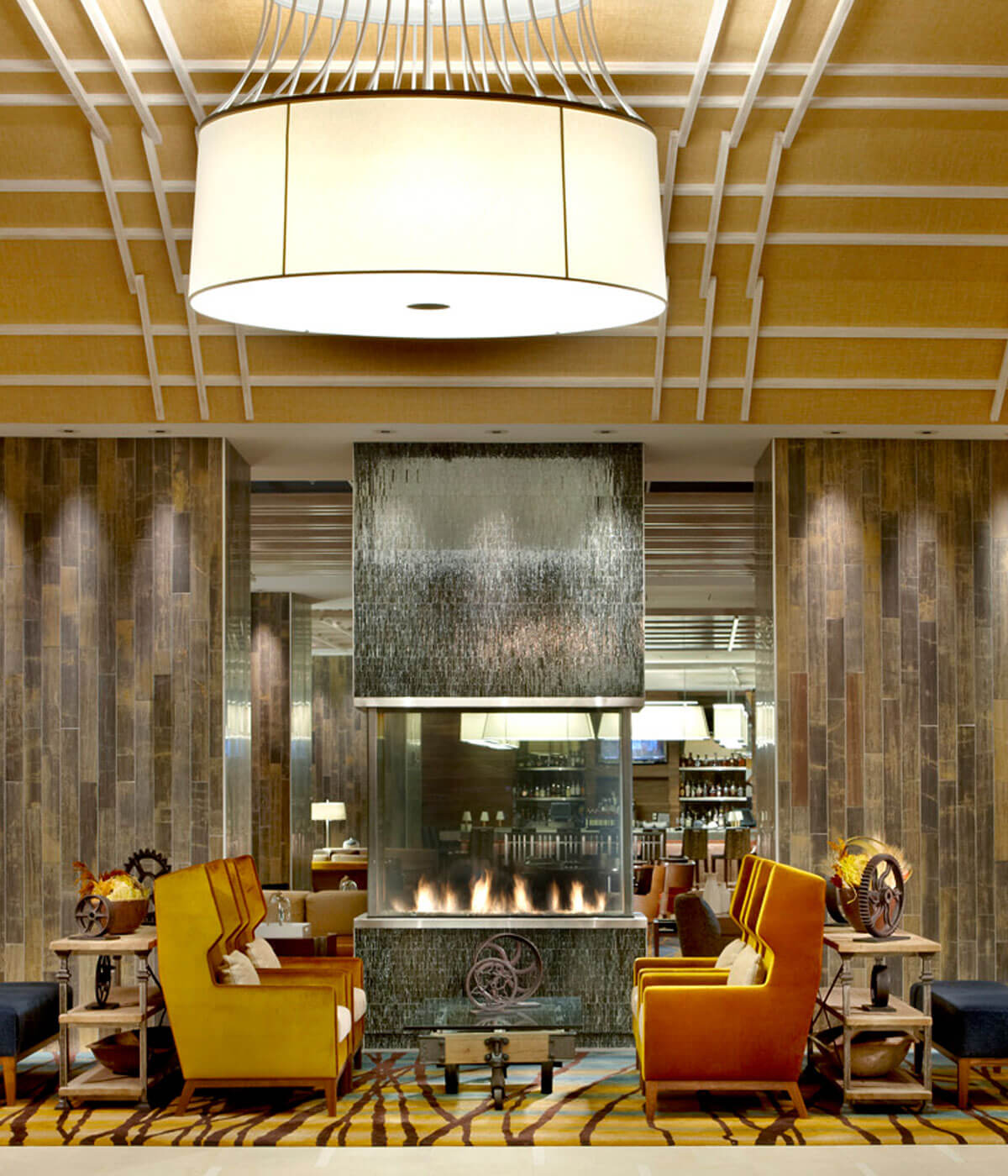 Commercial Grade 360-Degree Four-Sided Gas Fireplace | C4W6