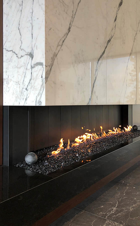 Open Concept Fireplace