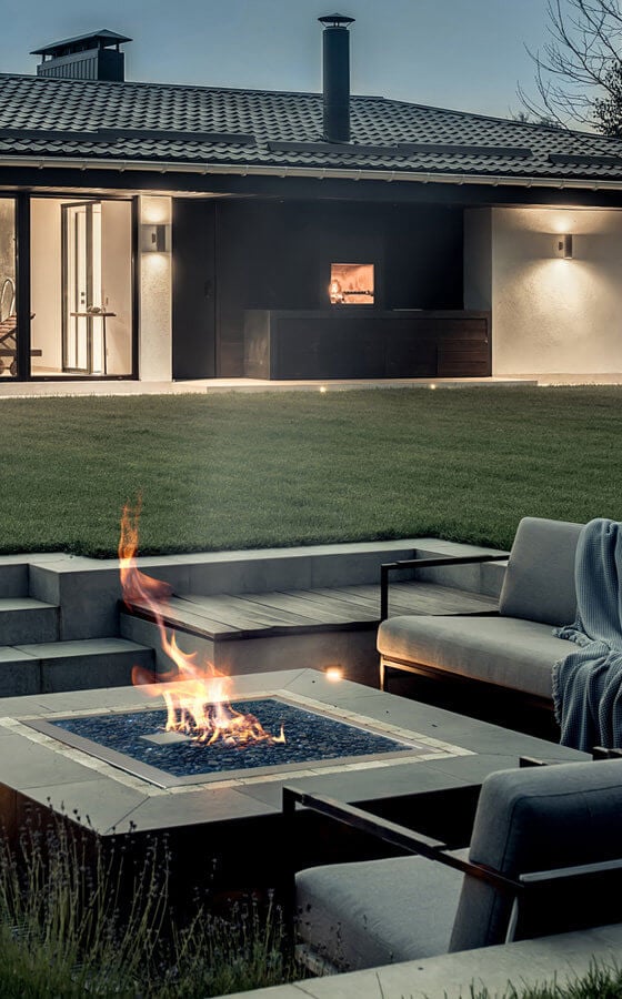 Square Outdoor Firepit