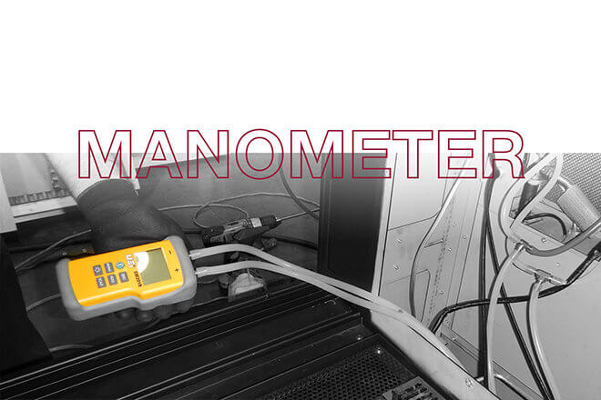 Manometer testing on a RP424 fireplace