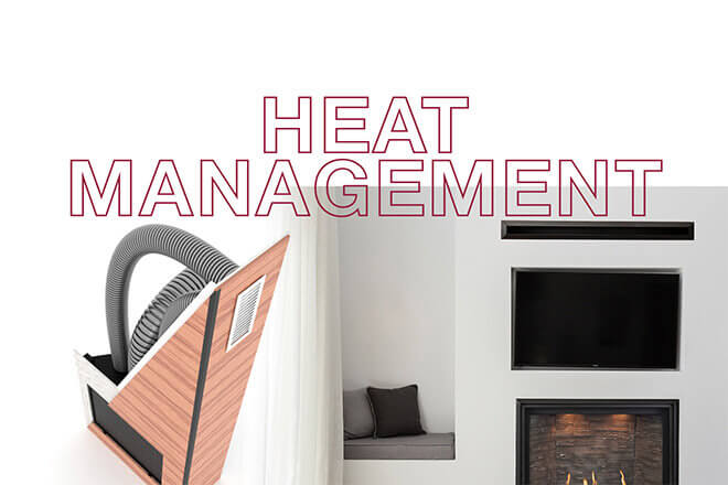 Montigo heat management options for fireplaces