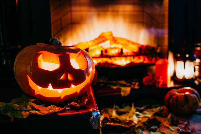 Freaky Halloween Fireplaces