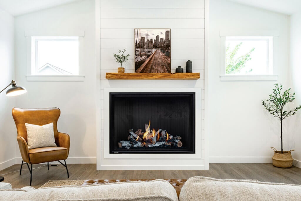 Shiplap Fireplace Wall Ideas | Montigo